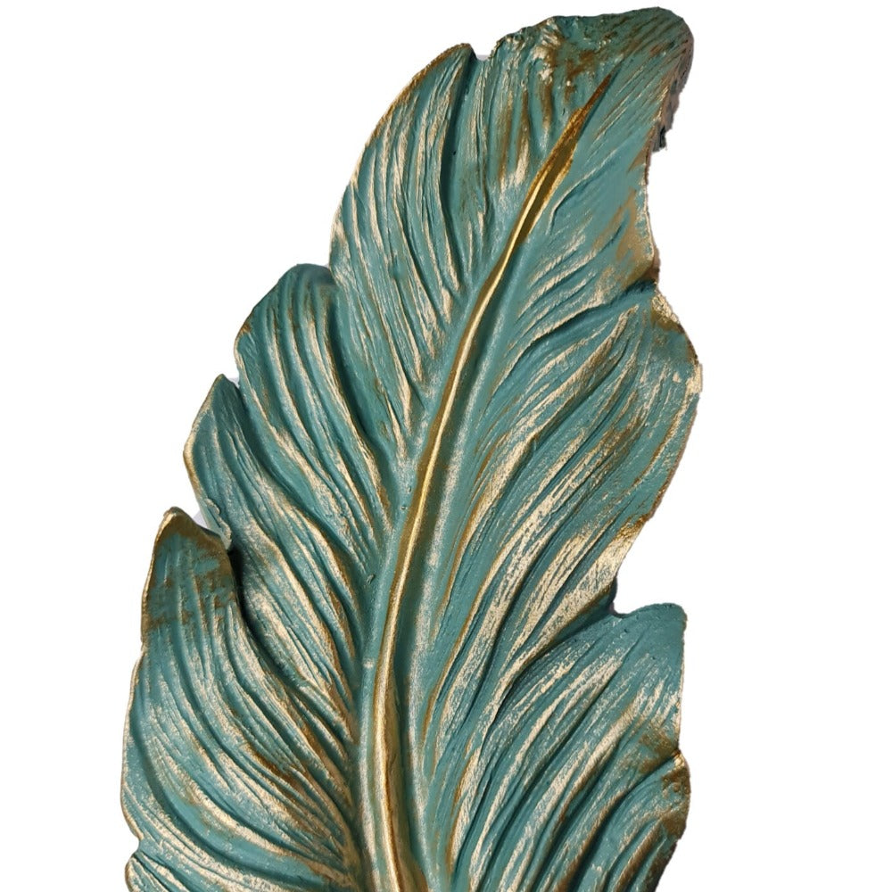 Majestic Feather Home Decor Accent - Blue