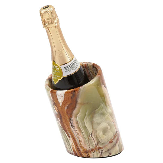 Marble Crossed Wine Chiller - Green