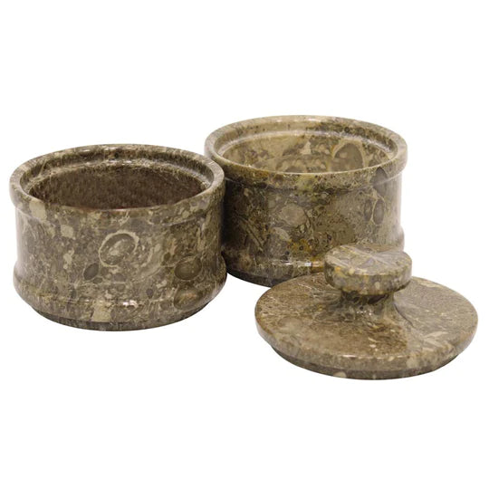 Marble Duo Salt Cellar - Set of 2