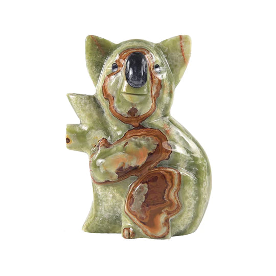 Marble Sculpture Koala Figurine 20cm - Available in 2 Colors