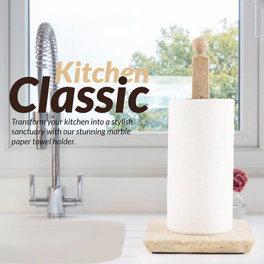 Marble Square Paper Towel Holder - Brown