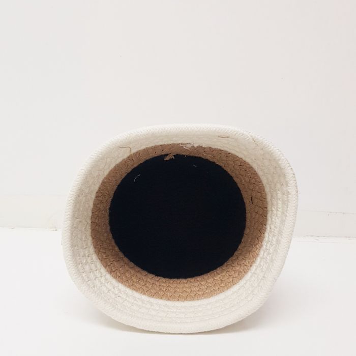 Martha Cotton Woven V-shape Container Pots - Set of 3