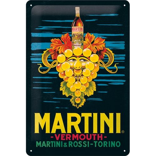 Martini - Vermouth Grapes - Sign Board 20 x 30cm