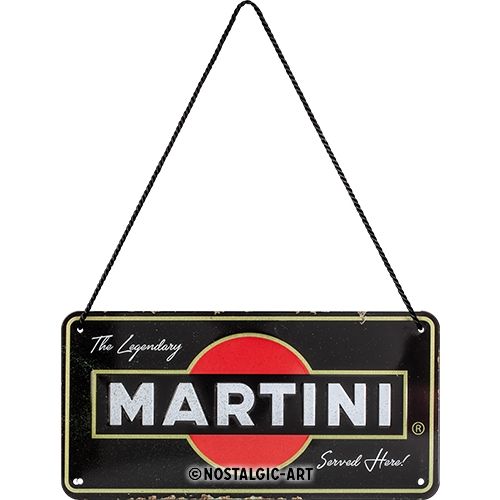 Martini Served Here - Nostalgic-Art Hanging Sign - 10 x 20cm