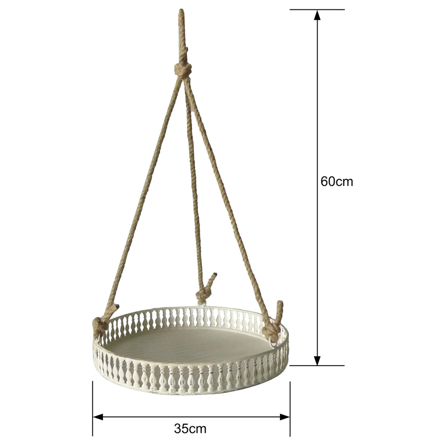 Martinique Round Rope Hanging Planter 60cms