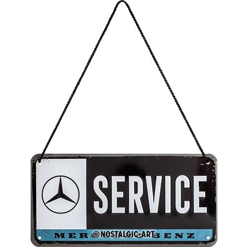Mercedes-Benz Service - Nostalgic-Art Hanging Sign - 10 x 20cm