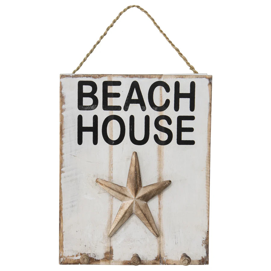 Wooden 3D Sign Wall Art - Beach House