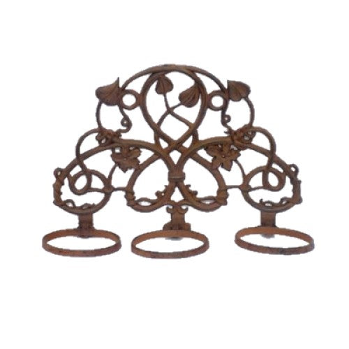 Metal Maple Leaf Designer 3 Pot Planter