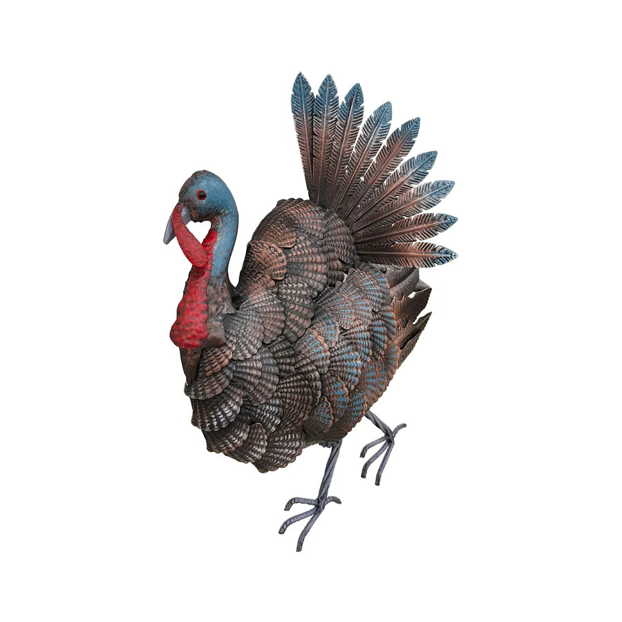 Metal Multicolor Mrs Turkey Wall Art - 47cms