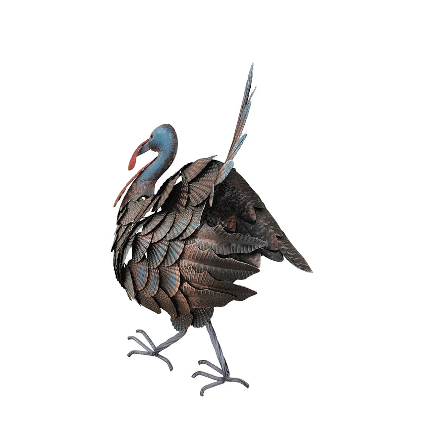 Metal Multicolor Mrs Turkey Wall Art - 47cms