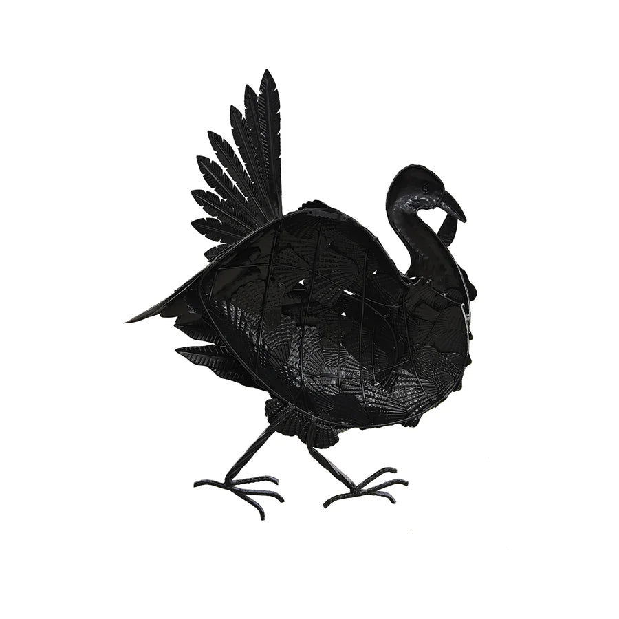 Metal Multicolor Mrs Turkey Wall Art - 47cms