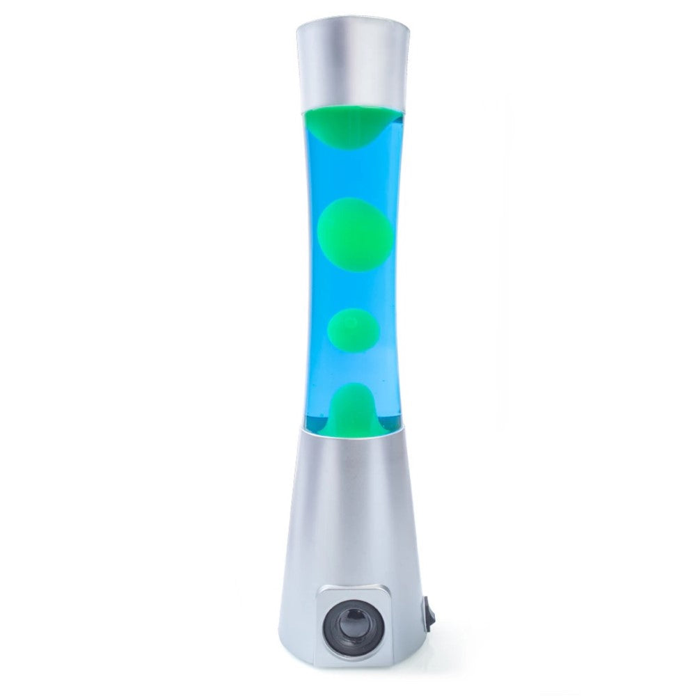 Bluetooth Speaker Motion Lava Lamp Silver/Blue/Yellow