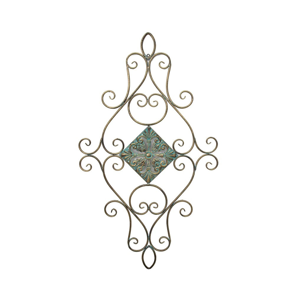 Metallic Verdi Bronze finish Wall Decor