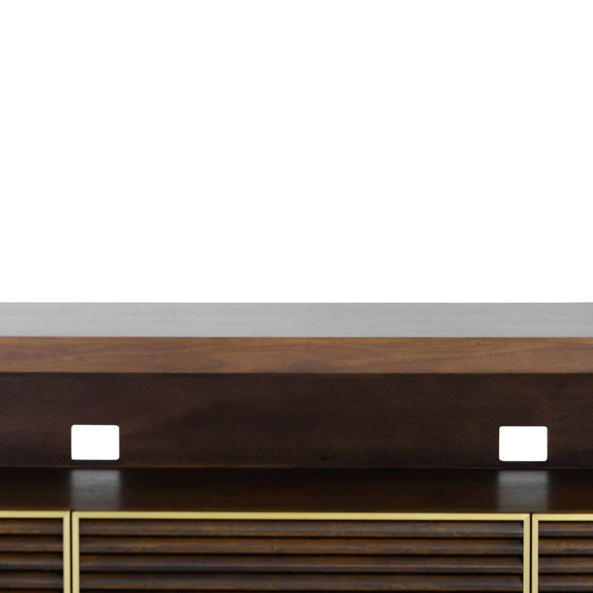 Metro Media Console TV Unit 200cms - Walnut
