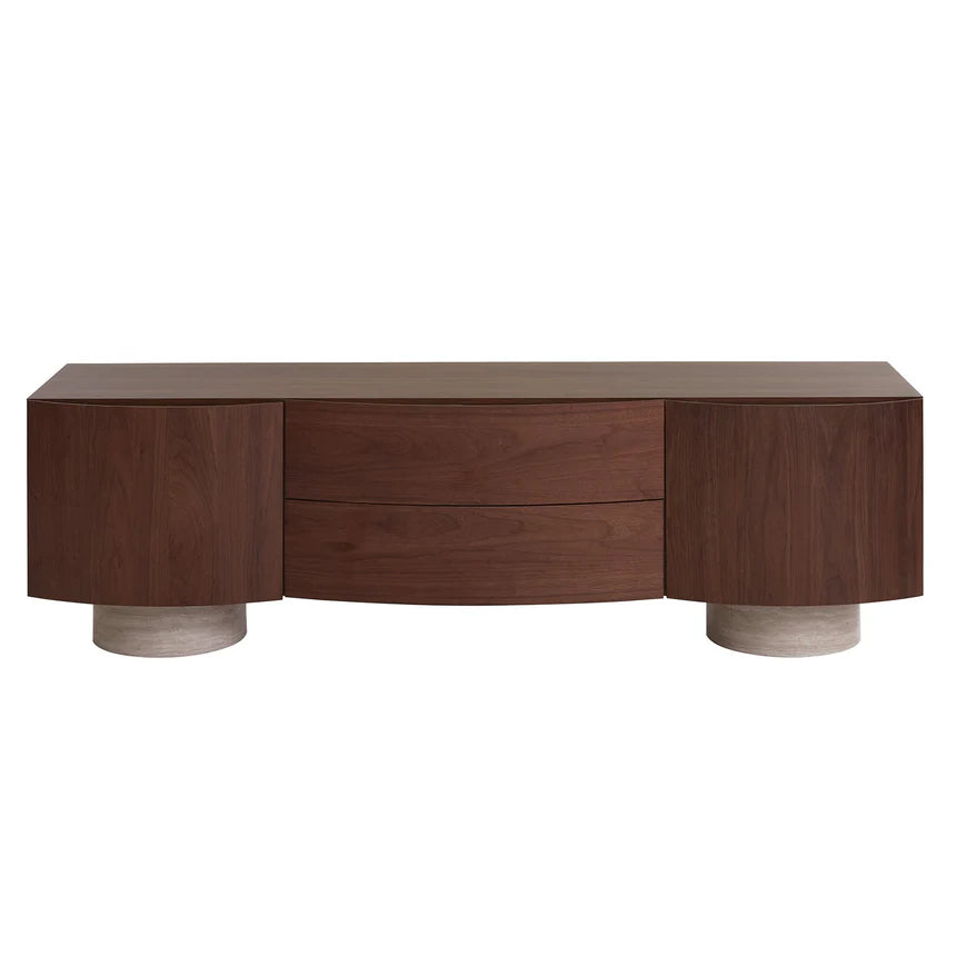 Mid-Century Walnut Entertainment Unit