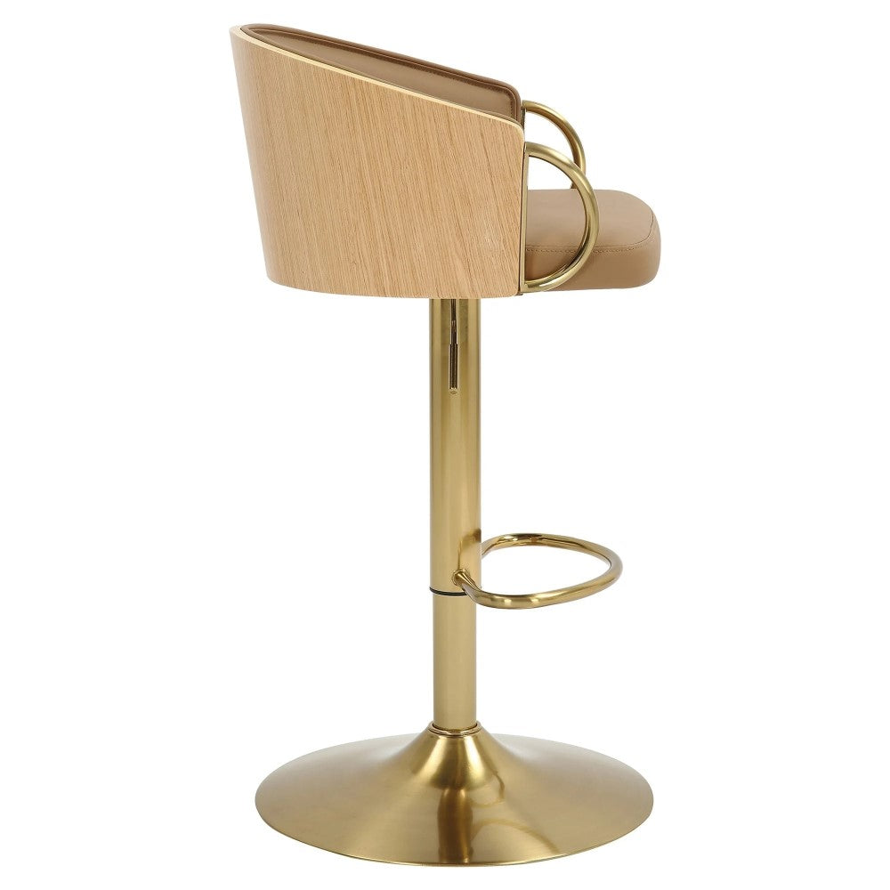 Miller Gold & Latte Gas Lift Barstool