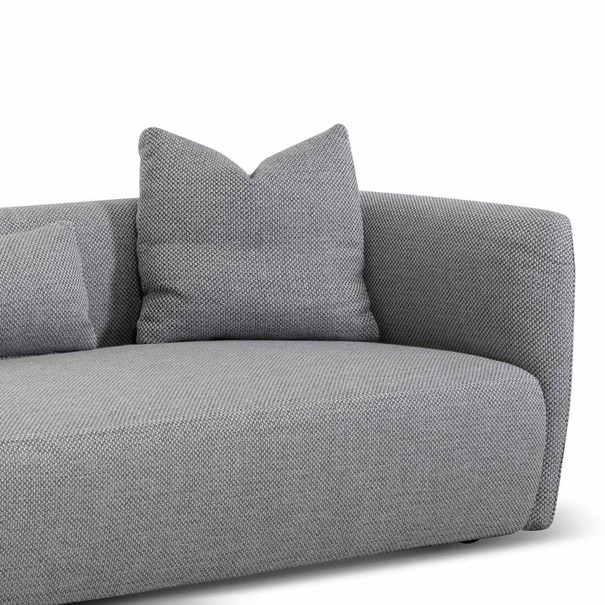 Minimalist Appeal 3-Seater Fabric Sofa - Noble Grey