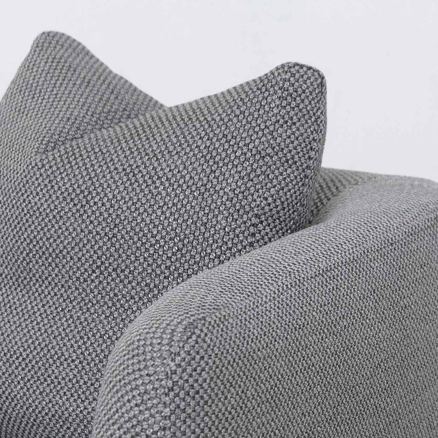 Minimalist Appeal 3-Seater Fabric Sofa - Noble Grey