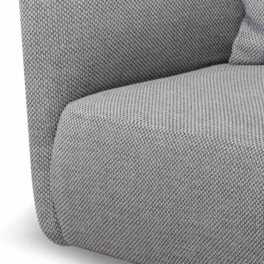 Minimalist Appeal 3-Seater Fabric Sofa - Noble Grey