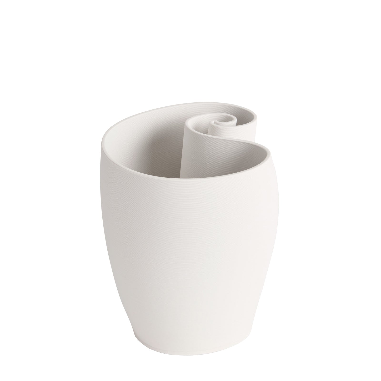 Minimalist Beauty Jade White Ceramic Vase - 24cms