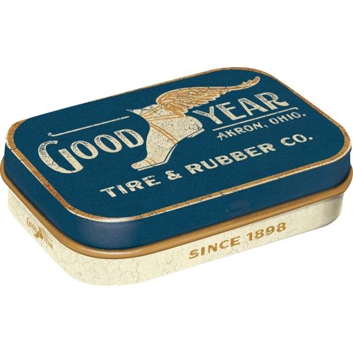 Mint Box Goodyear Wing Foot Logo 1901 - Nostalgic-Art - 4x6x2cm