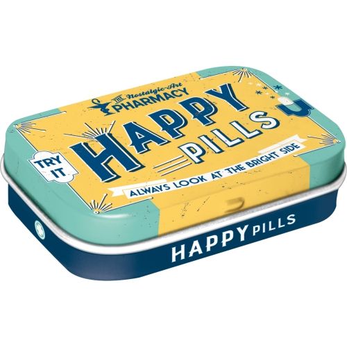 Mint Box Happy Pills - Nostalgic - Art - 4x6x2cm