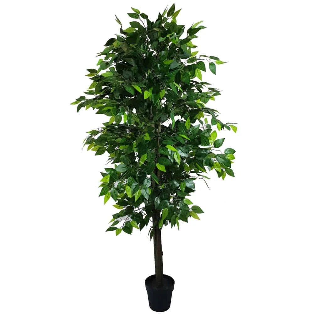 Mixed Green Bushy Artificial Ficus Tree 180cms
