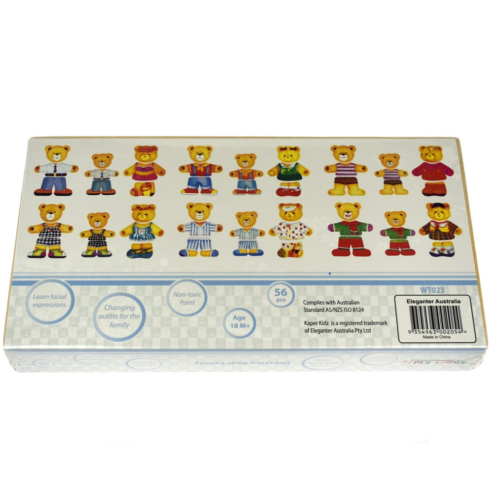 Mix n Match Wooden Bear Family Dressing Set