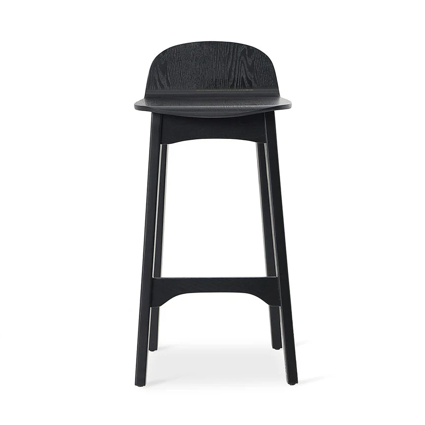 Modern Backless Bar Stool 65cms - Black