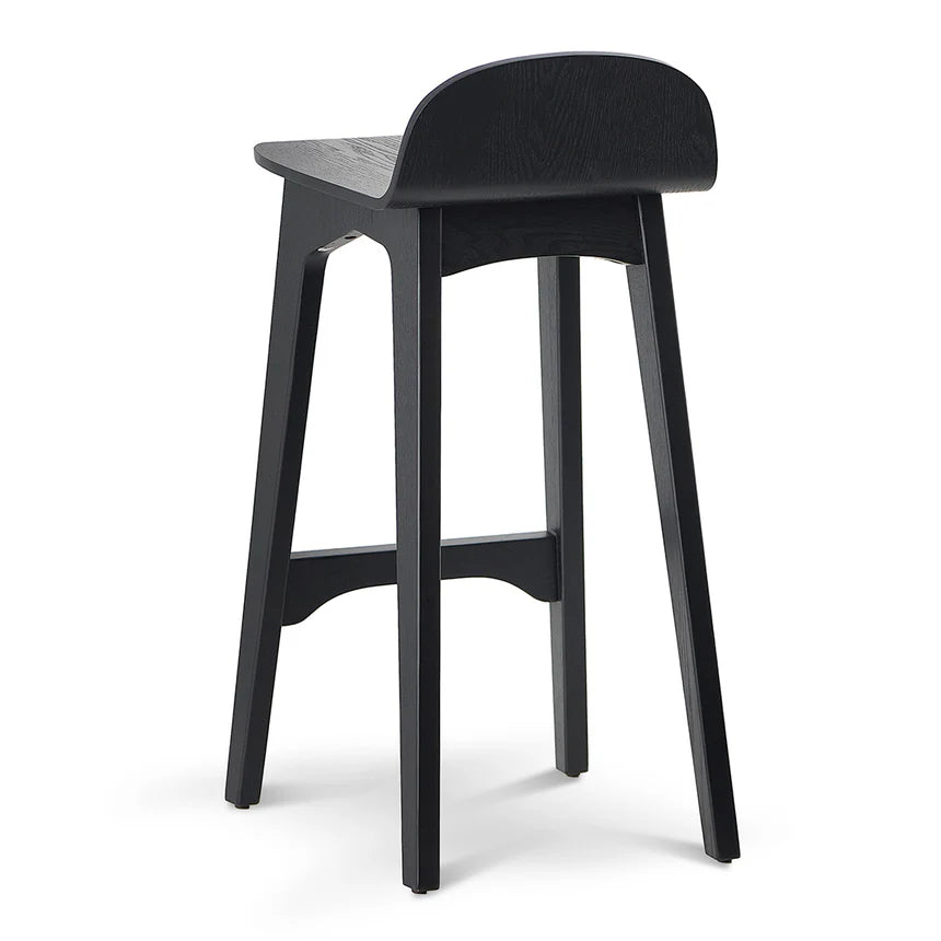 Modern Backless Bar Stool 65cms - Black