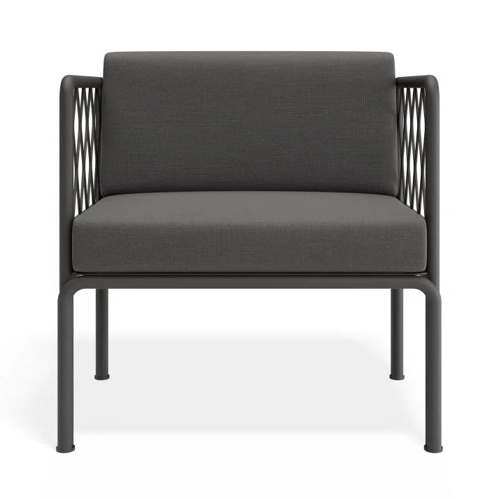 Modern Comfort Outdoor Chair with Cushion - Granite Grey