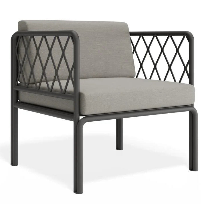 Modern Comfort Outdoor Chair with Cushion - Sandy Grey