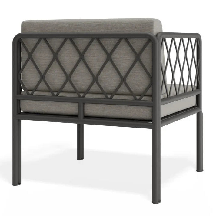 Modern Comfort Outdoor Chair with Cushion - Sandy Grey