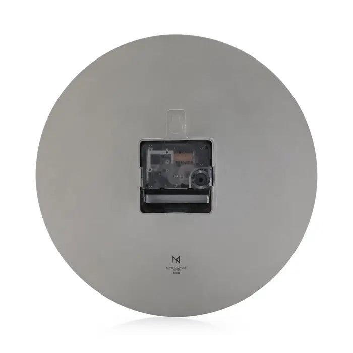 Modern Elegance Vapour Pewter Wall Clock