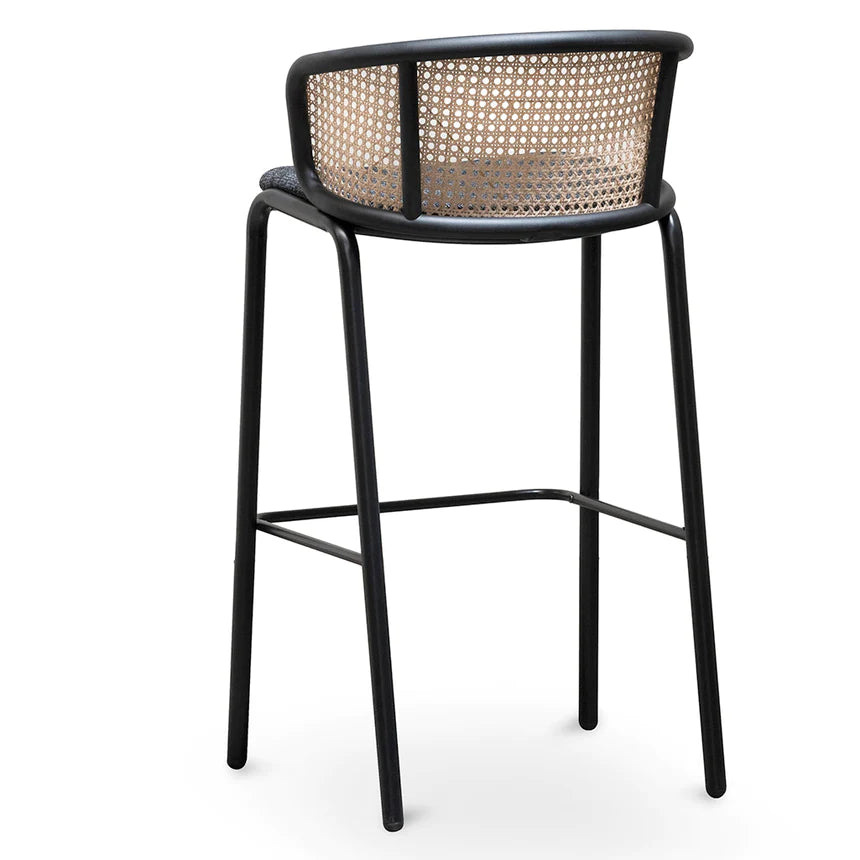 Modern Elm Dining Chair 75cms - Black