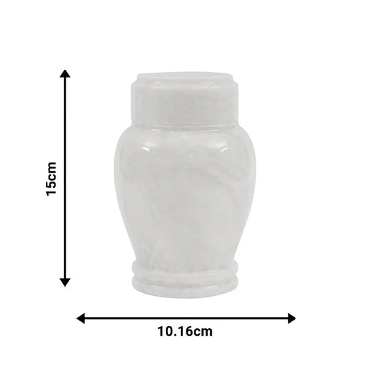 Modern Interior Polished Modern Urn - White
