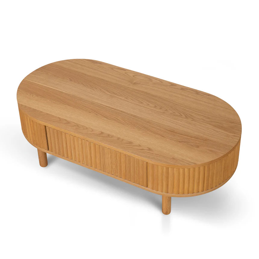 Modern Luxury Full Black Coffee Table - Natural