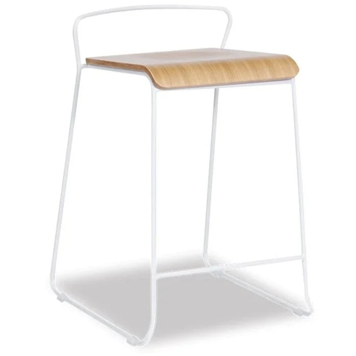Modern Minimalist Stool Design - White Oak