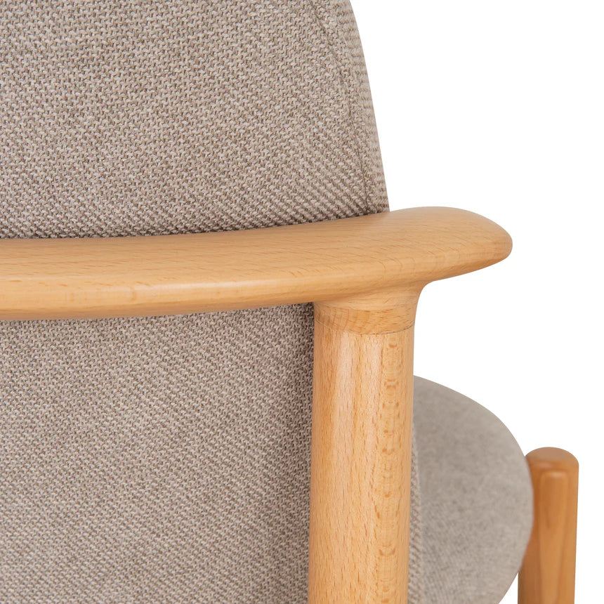 Modern Natural Wood Dining Chairs - Set of 2