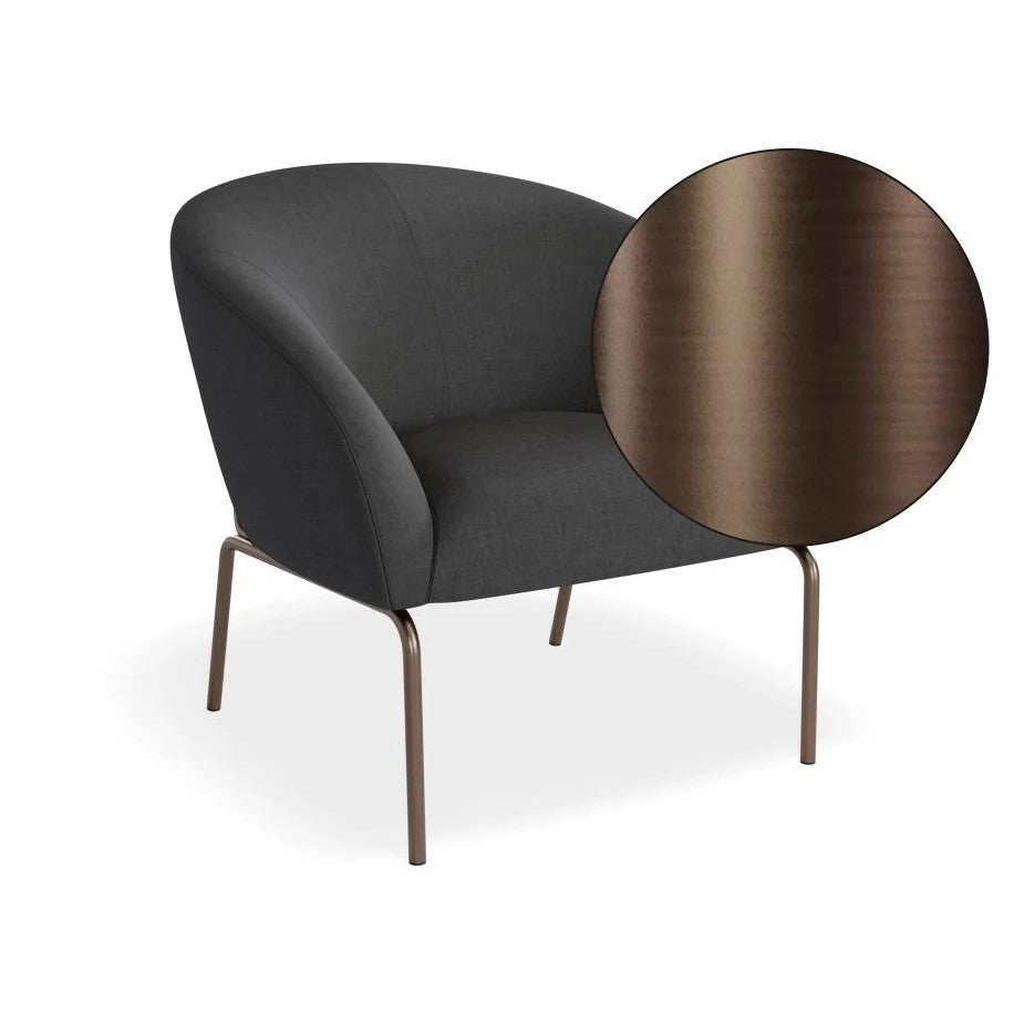 Modern Oasis Dark Grey Single Seater Sofa (Available in 2 Frame Colors)