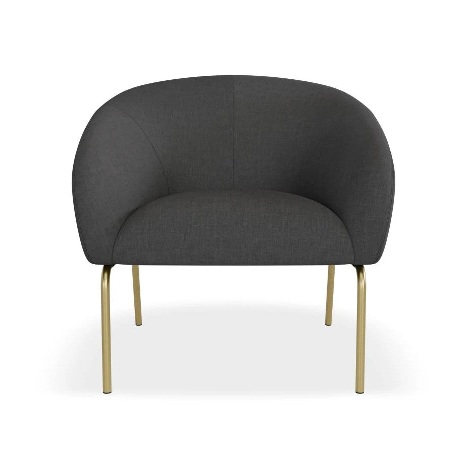 Modern Oasis Dark Grey Single Seater Sofa (Available in 2 Frame Colors)