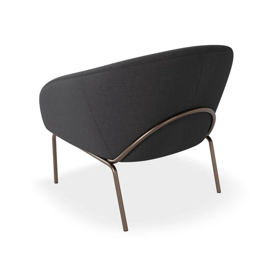 Modern Oasis Dark Grey Single Seater Sofa (Available in 2 Frame Colors)
