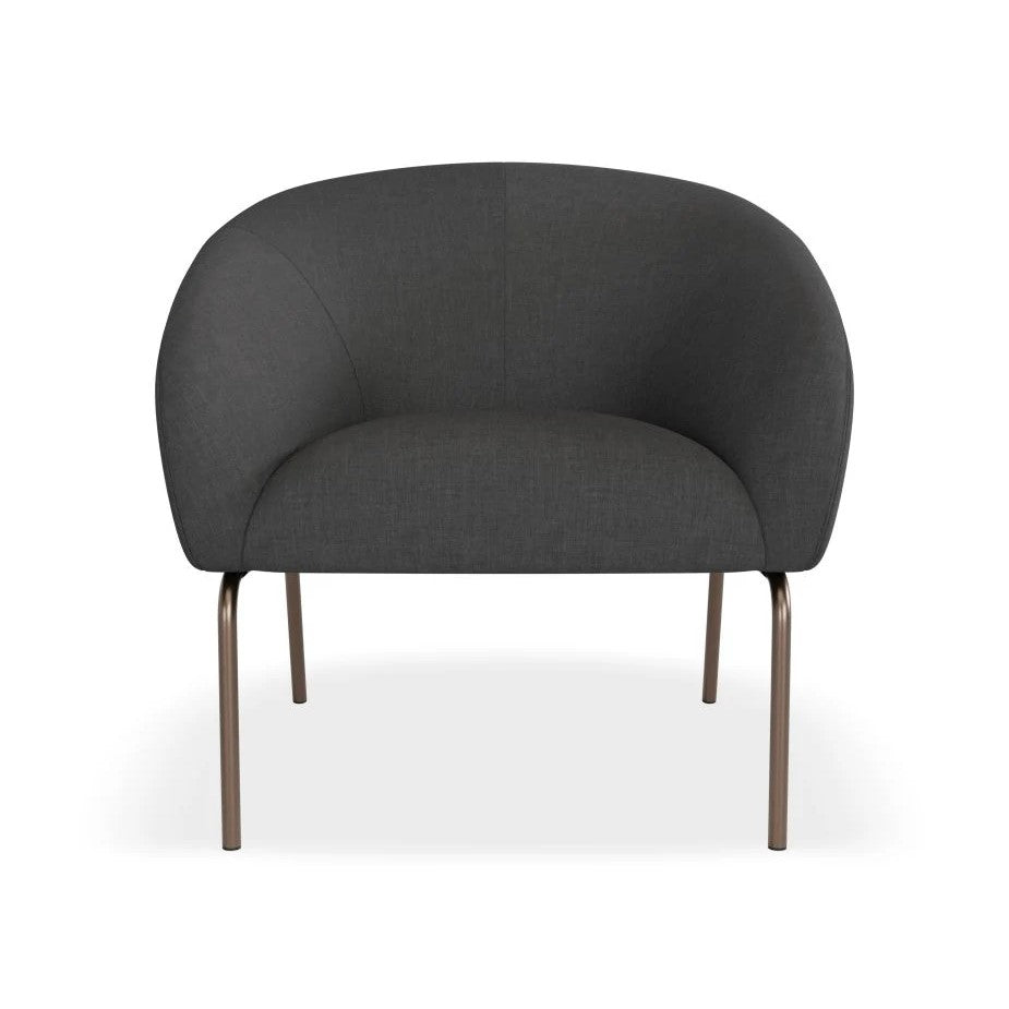 Modern Oasis Dark Grey Single Seater Sofa (Available in 2 Frame Colors)