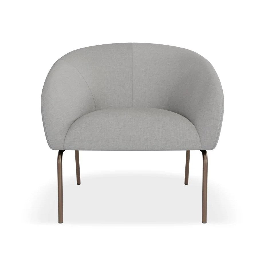 Modern Oasis Grey Single Seater Sofa (Available in 2 Frame Colors)