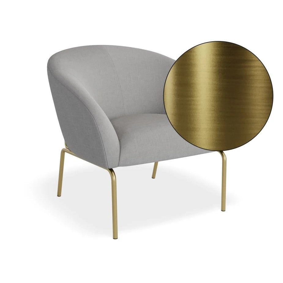 Modern Oasis Grey Single Seater Sofa (Available in 2 Frame Colors)