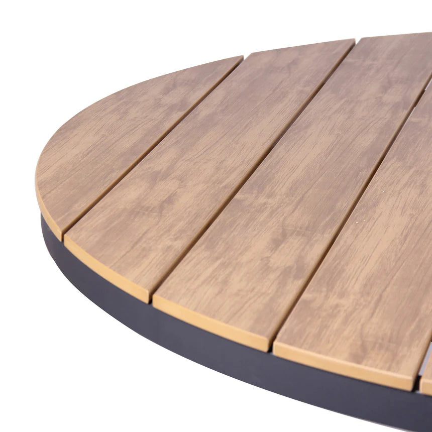 Modern Outdoor Charcoal Dining Table - 140cms