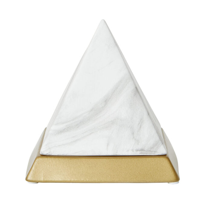 Modern Piece Short Pyramid - White