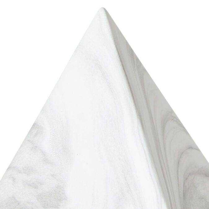 Modern Piece Short Pyramid - White