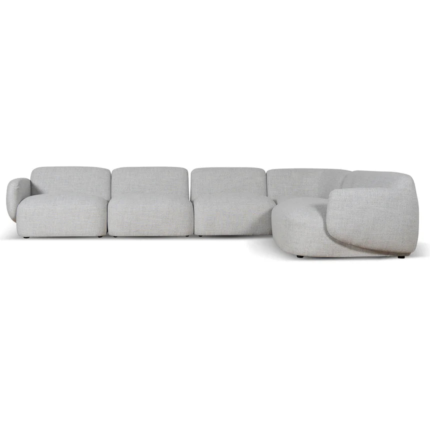 Modern Serenity Right Chaise Modular Sofa - Cloud Grey