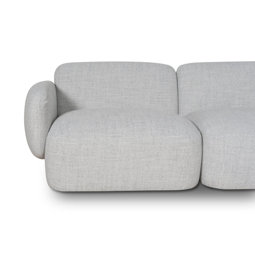 Modern Serenity Right Chaise Modular Sofa - Cloud Grey